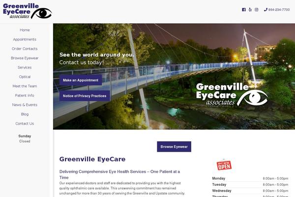 greenvilleeyecare.com site used Imc_layout_seven