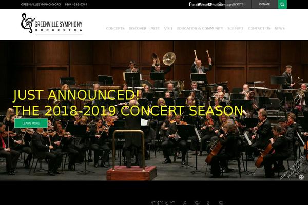 greenvillesymphony.org site used Gvs