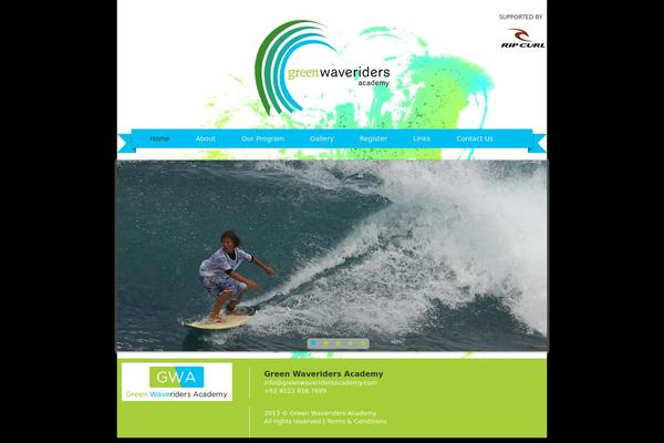 greenwaveridersacademy.com site used Gwa