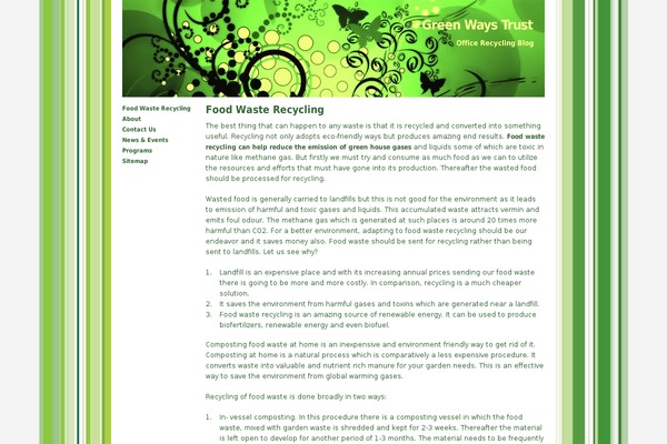 Green-theme theme site design template sample