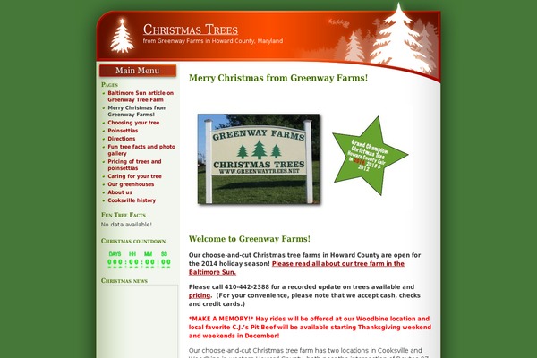 greenwaytrees.net site used Vermilionchristmas