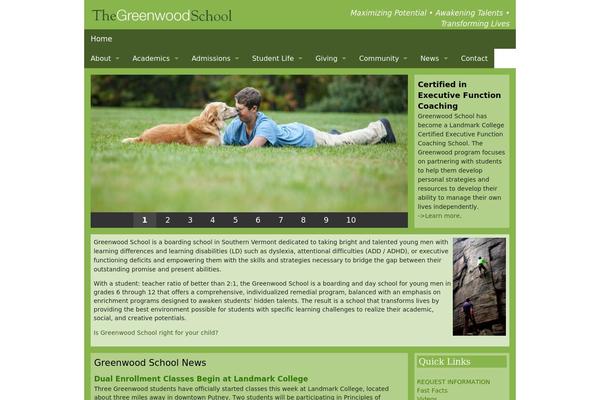greenwood.org site used Gwtheme