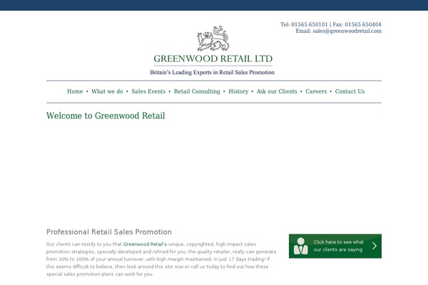 greenwoodretail.com site used Greenwood