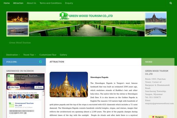 Hueman theme site design template sample