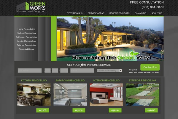greenworks-construction.com site used Greenwork