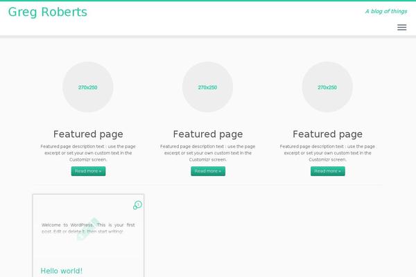 WordPress website example screenshot