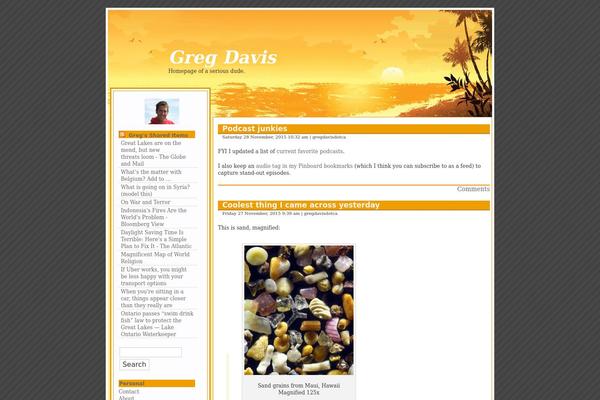 gregdavis.ca site used Summertime