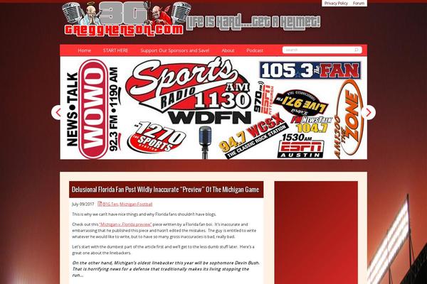 WordPress website example screenshot