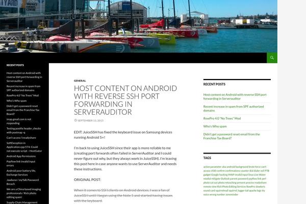 Twenty Fourteen theme site design template sample