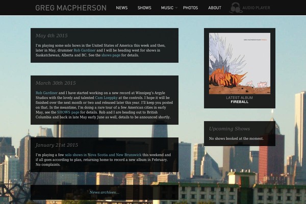 gregmacpherson.com site used Gmac