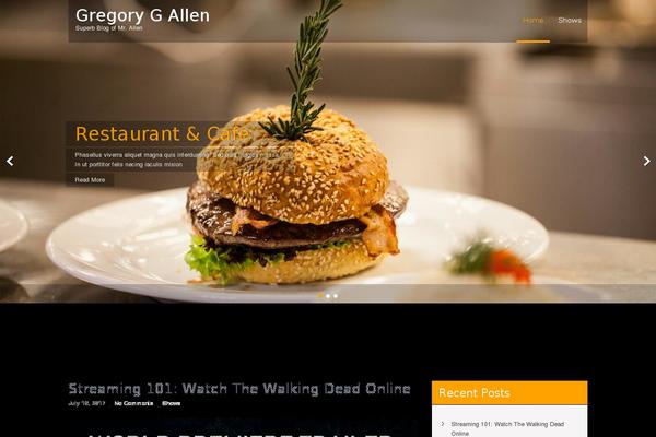 Restaurant Lite theme site design template sample