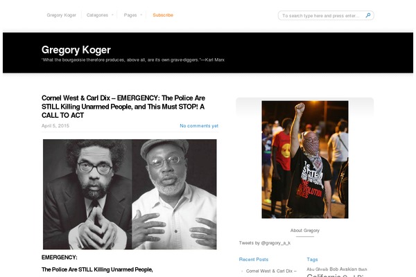 gregorykoger.com site used Black-belt