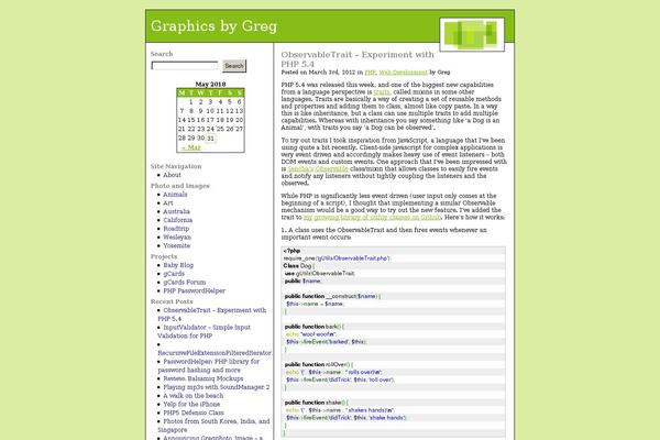 gregphoto.net site used Greg