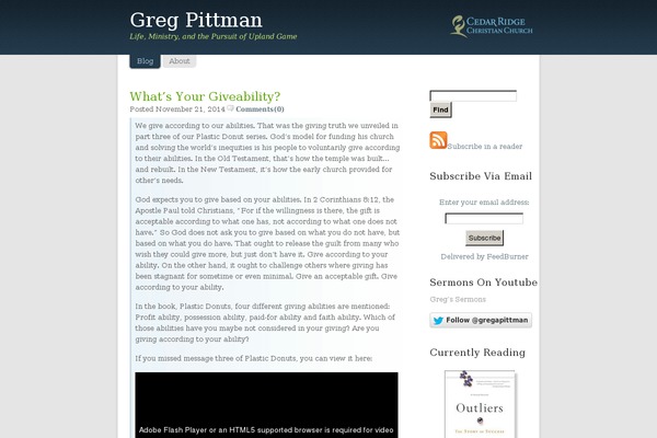 gregpittman.com site used Light-10