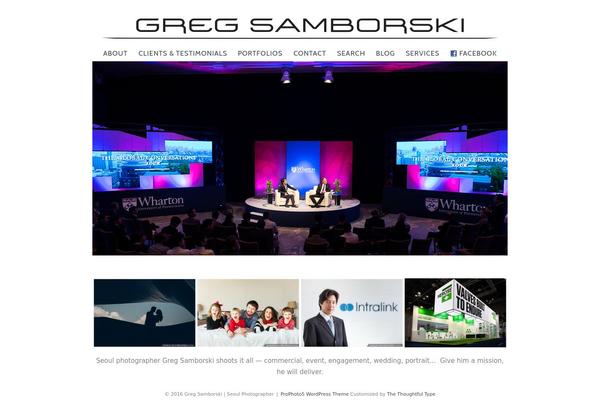 ProPhoto 5 theme site design template sample