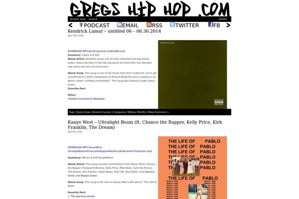 gregshiphop.com site used Greg