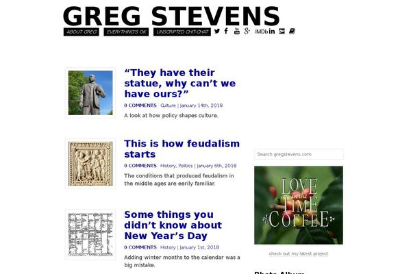 Greg theme site design template sample