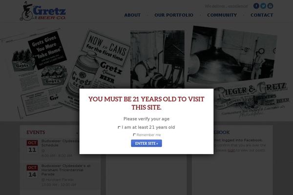 gretzbeer.com site used Gretz-beer-company
