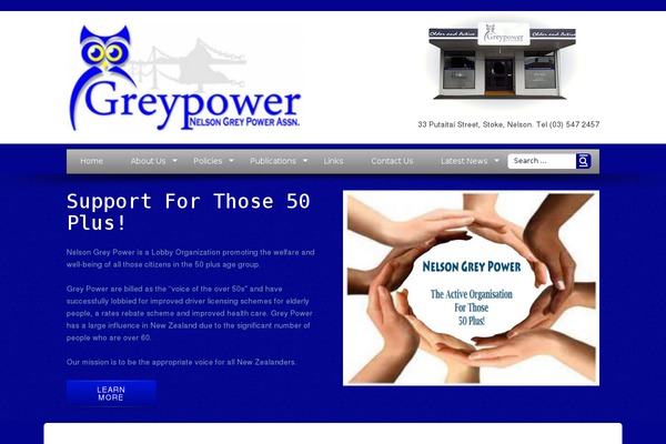 greypowernelson.org.nz site used Cheerup-child
