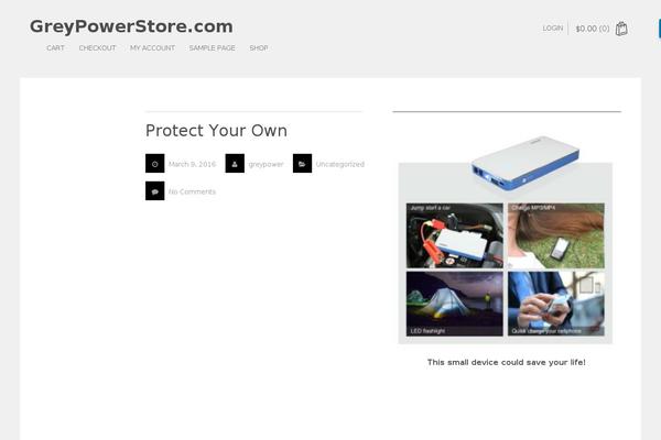 Shophistic Lite theme site design template sample