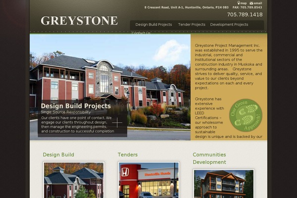 greystoneconstruction.ca site used Greystone