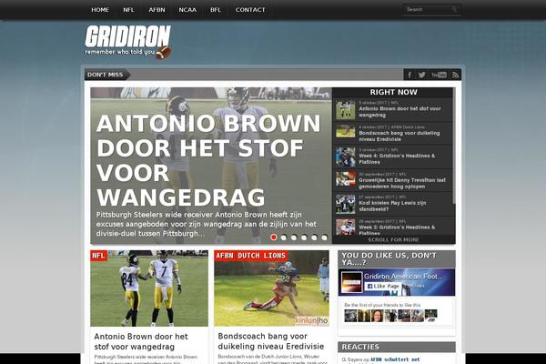 gridiron.nl site used Gameday