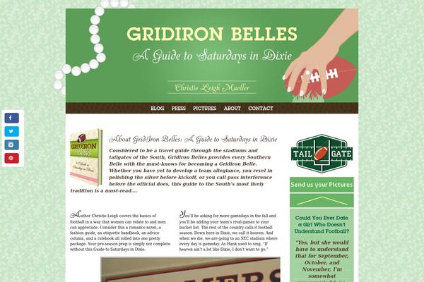 Gridiron theme site design template sample
