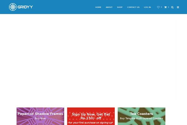 Shopkeeper Child theme site design template sample