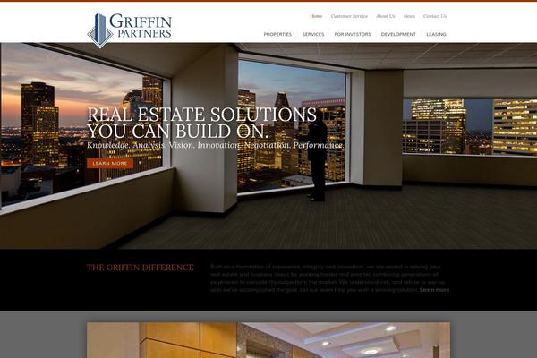 Griffin theme site design template sample