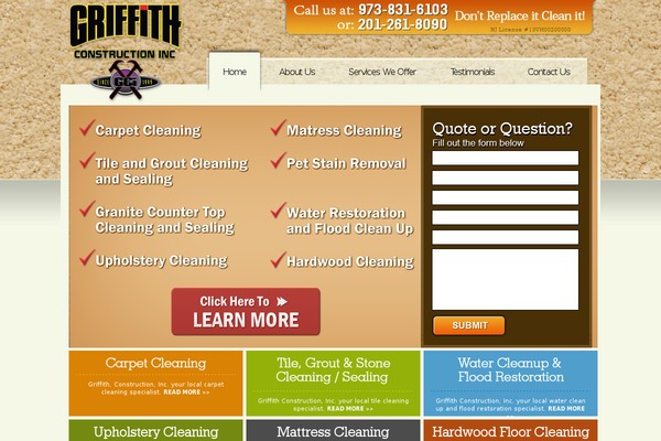 griffithcarpetcleaningnj.com site used Griffith