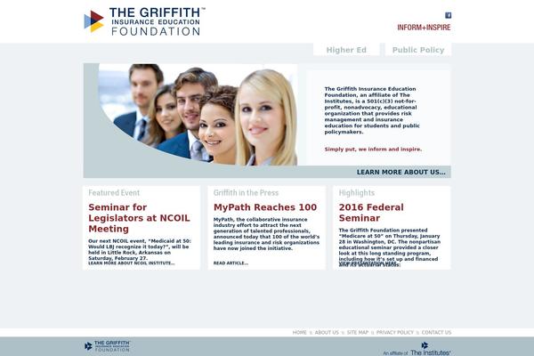 griffithfoundation.org site used Griffithinstitutes