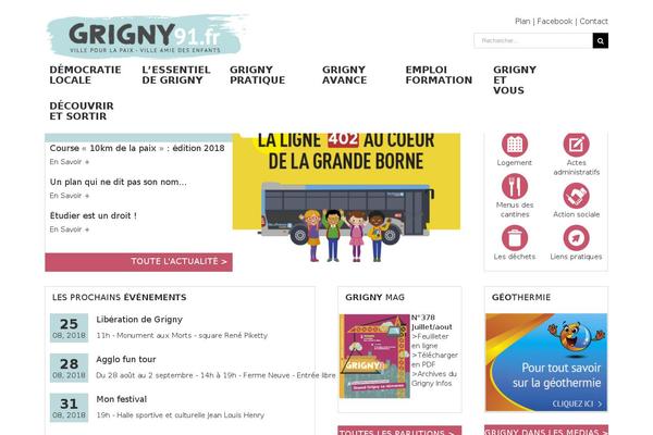 grigny91.fr site used Avada-child-theme-2