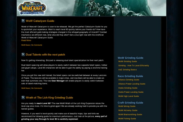 grinding-guide.com site used Lich-king-grinding