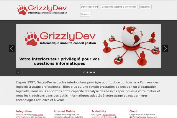 WordPress website example screenshot