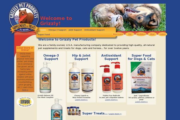 grizzlypetproducts.com site used Grizzly