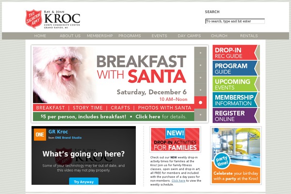 grkroccenter.org site used Kroc