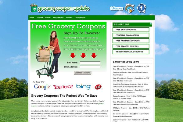 grocerycouponupdate.com site used Star Blog