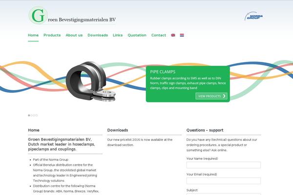 groenclamps.nl site used Webstijl-login