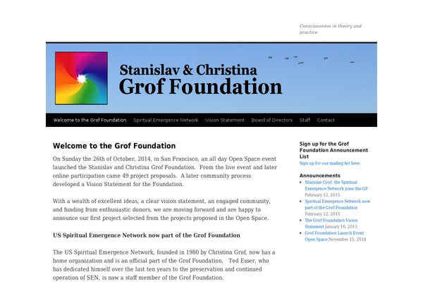 groffoundation.org site used Refresh-blog
