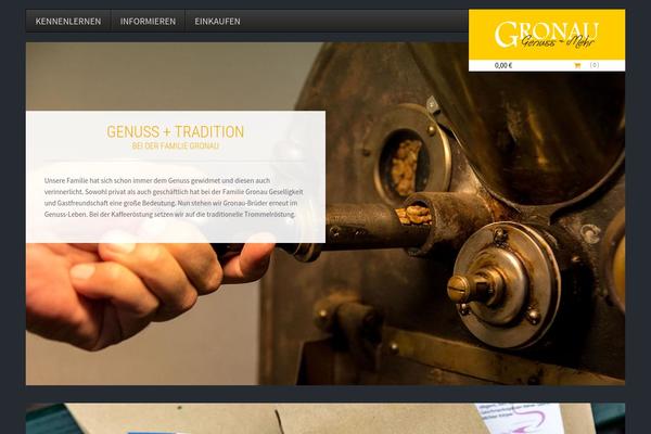 Storefront theme site design template sample