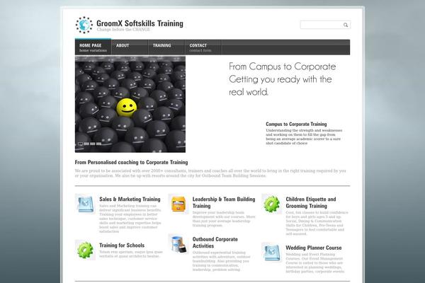 Corporate theme site design template sample