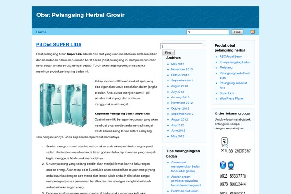 Flexi-Blue theme site design template sample