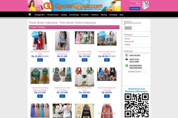 Pasaraya theme site design template sample