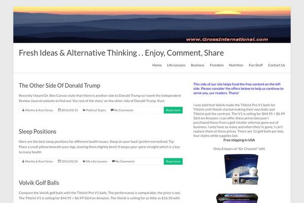 WordPress website example screenshot