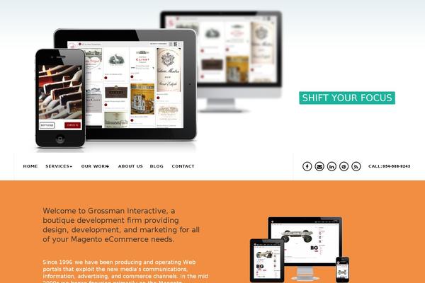 Willow theme site design template sample