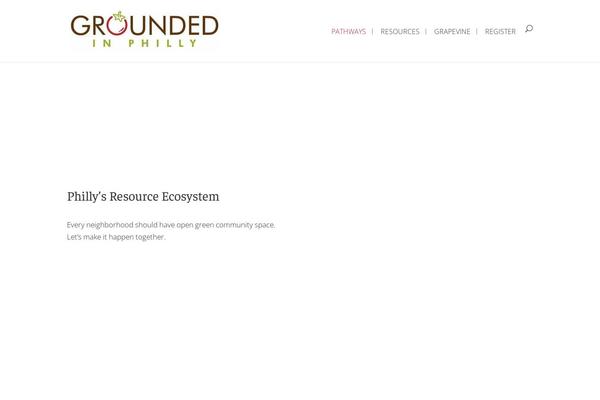 groundedinphilly.org site used Divi-slequeue