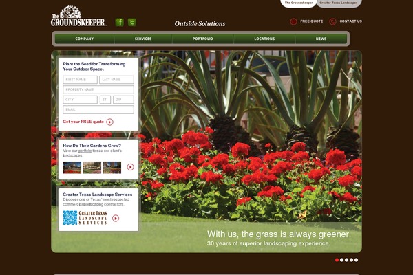 groundskeeper.com site used Groundskeeper