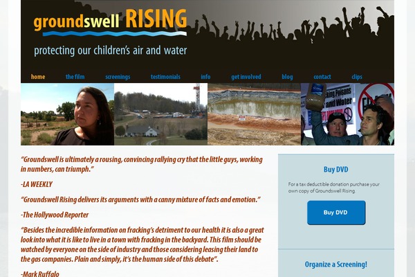 groundswellrising.com site used Groundswell