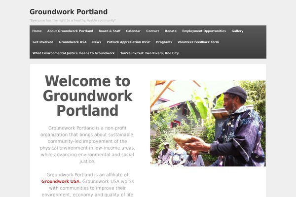 groundworkportland.org site used Expert-teacher