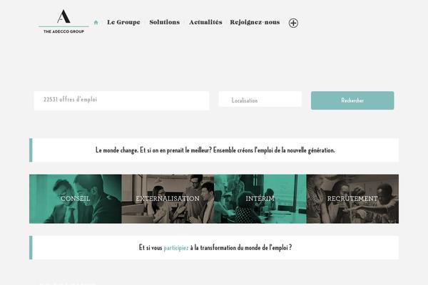 groupe-adecco.fr site used Adecco2015